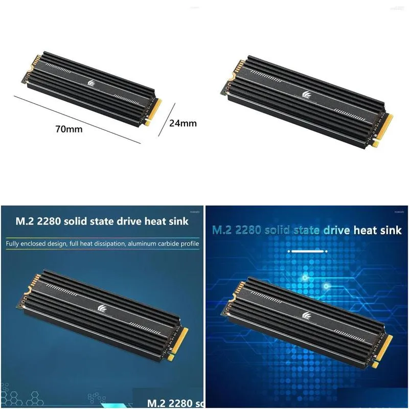 computer coolings m.2 ssd heat sink m2 2280 solid state hard disk aluminum radiator thermal cooling pads high quality accessory