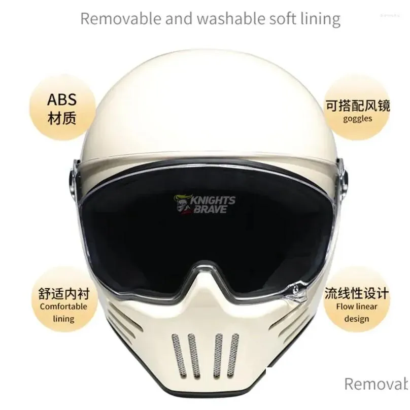 motorcycle helmets orz retro full face helmet motobike riding secure capacete cycling equipment electric capacetes de moto