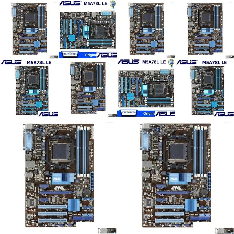 motherboards asus m5a78l original motherboard ddr3 socket am3/am3 support 32g ram mainboard pci-e 2.0 amd 760g computer