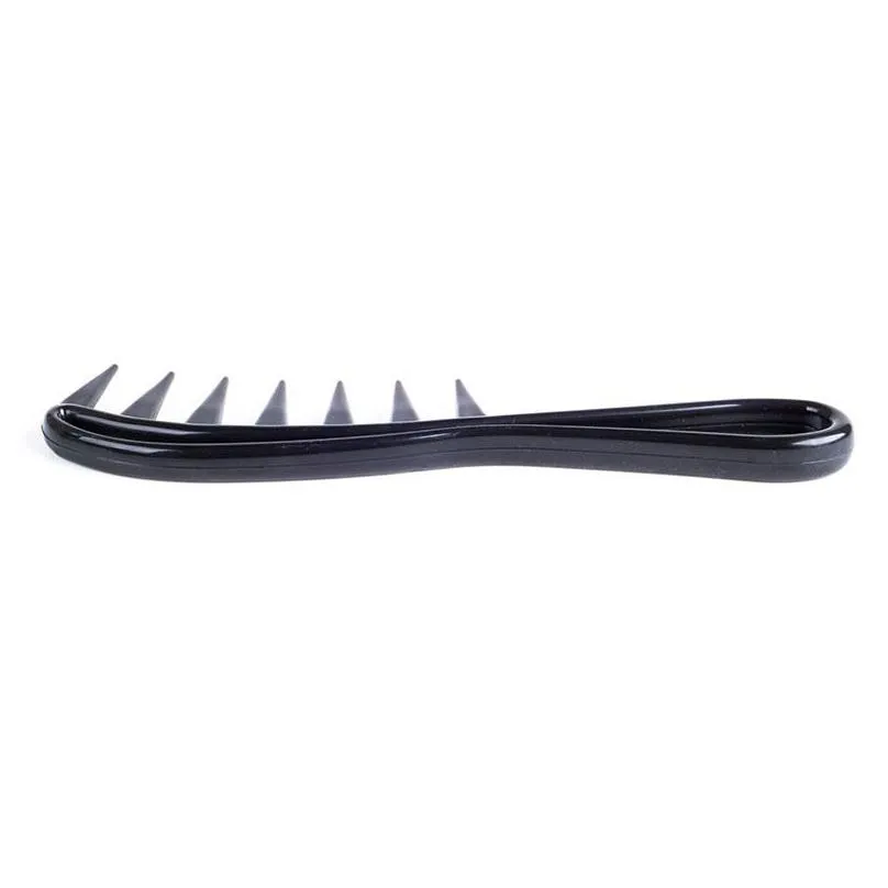 big tooth comb men`s plastic big back hair comb three-dimensional handle curve salon comb