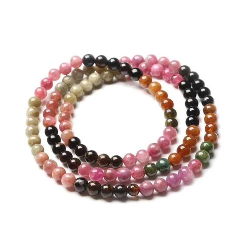 Colorful Natural Stone Handmade Strands Beaded Bracelets For Women Girl Lover Charm Yoga Party Club Fashion Jewelry