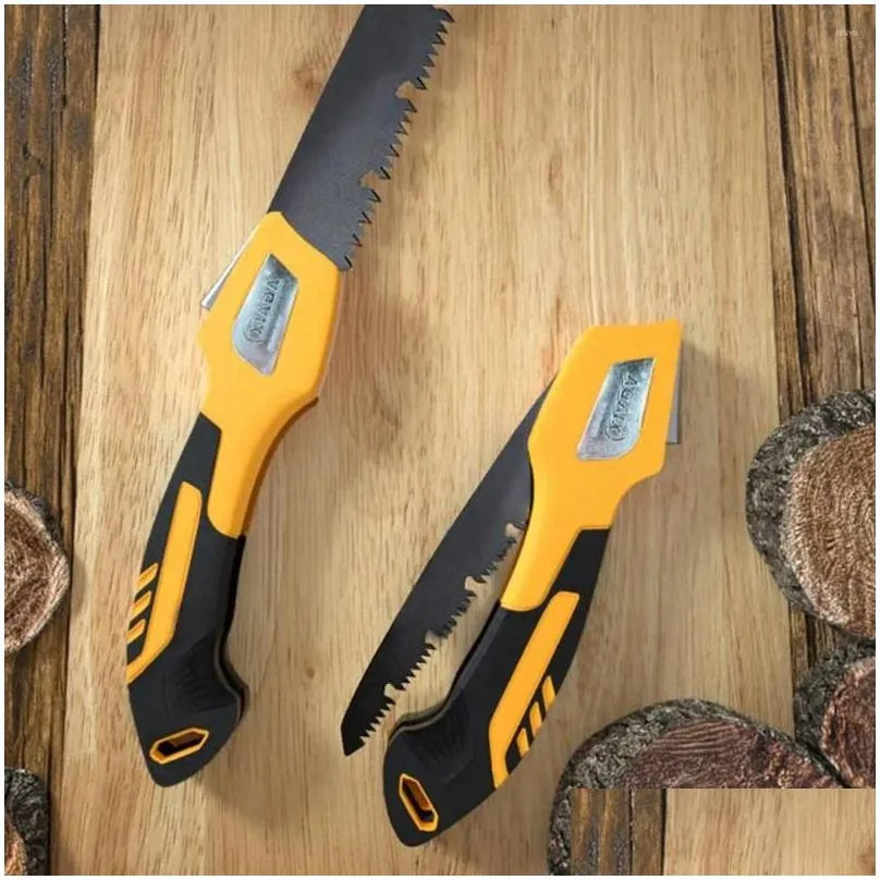 folding japanese style collapsible sk5 steel blade cutting tools triple-bevel teeth hand saw