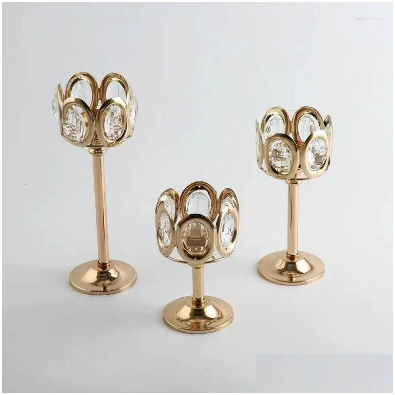 candle holders candlestick crystal metal coffee dining table stand candlesticks wedding christmas home decoration