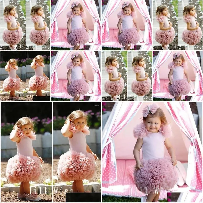 girl dresses jill wish luxury pink flower dress princess baby kids wedding birthday party evening gown first holy communion 2024 j191