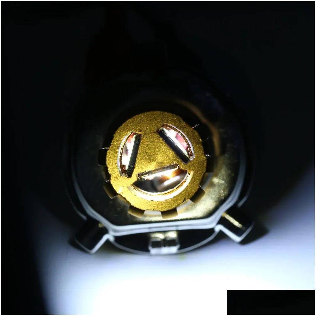 h4 18w led 3 cob dc 12v white motorcycle headlight bulb 2000lm 6500k hilo beam high power super bright light lamp6213117