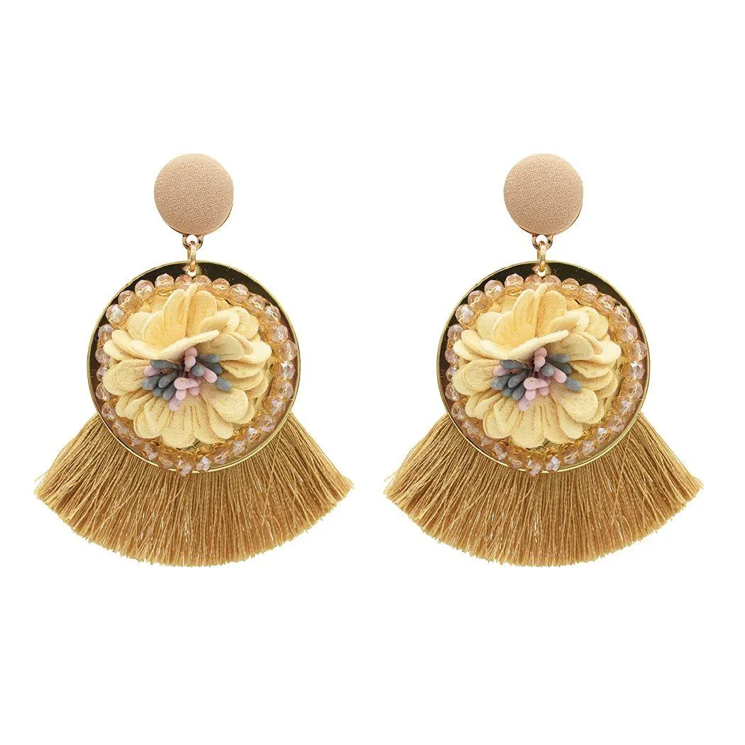 New fashion exaggerated personality thread tassel earrings popular earrings pendant pendant Women Jewelry Gif