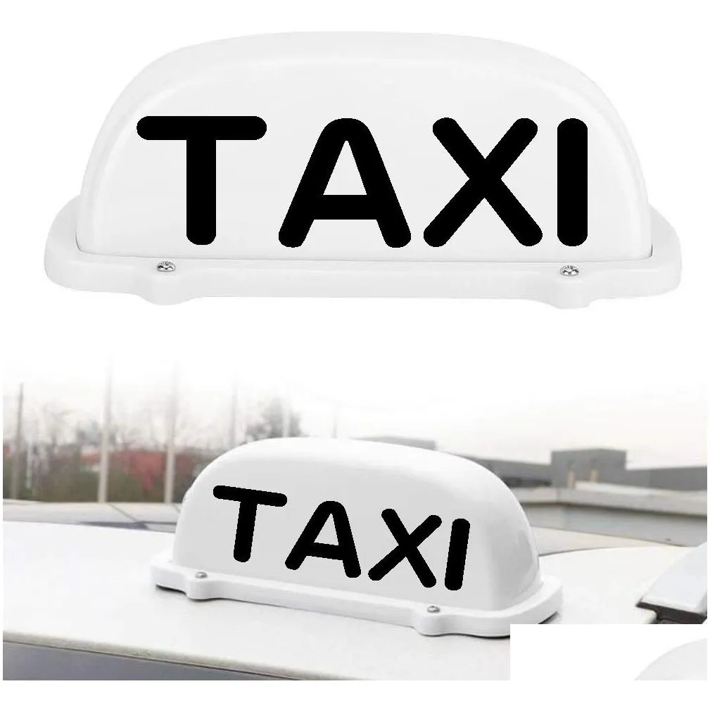 taxi cab top roof sign usb rechargeable battery with magnetic base waterproof cab indicator sign lamp windshield white new