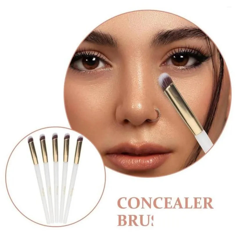 makeup brushes 10 pcs concealer brush make up cosmetics powder under eye eyebrow bevel blending drop delivery health beauty tools acce