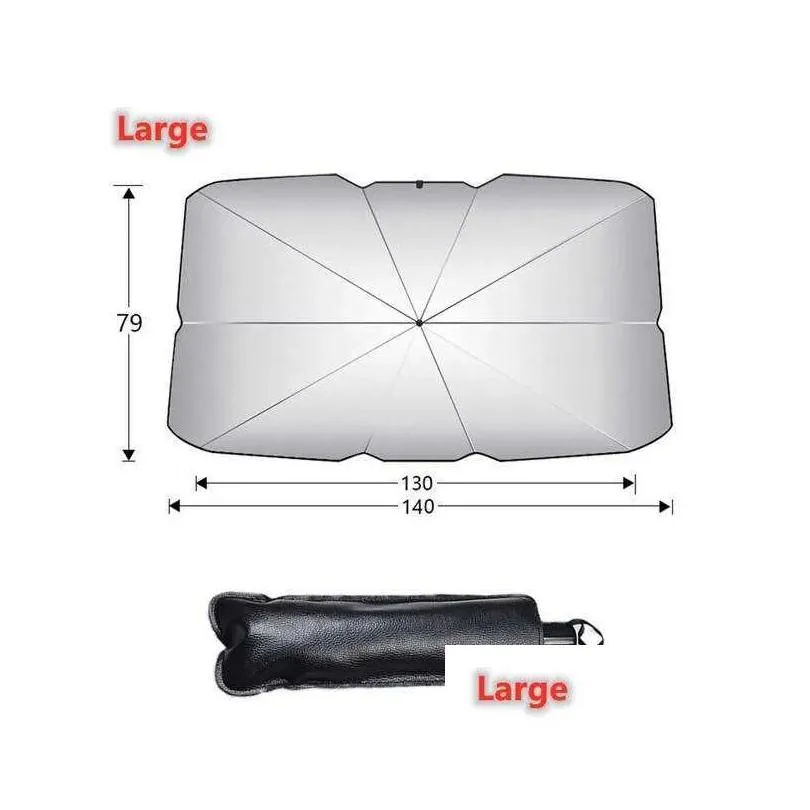 Other Care Cleaning Tools New Car Sunshade Umbrella Front Window Er Windshield Protection Accessories Drop Delivery Automobiles Motorc Dhgdu