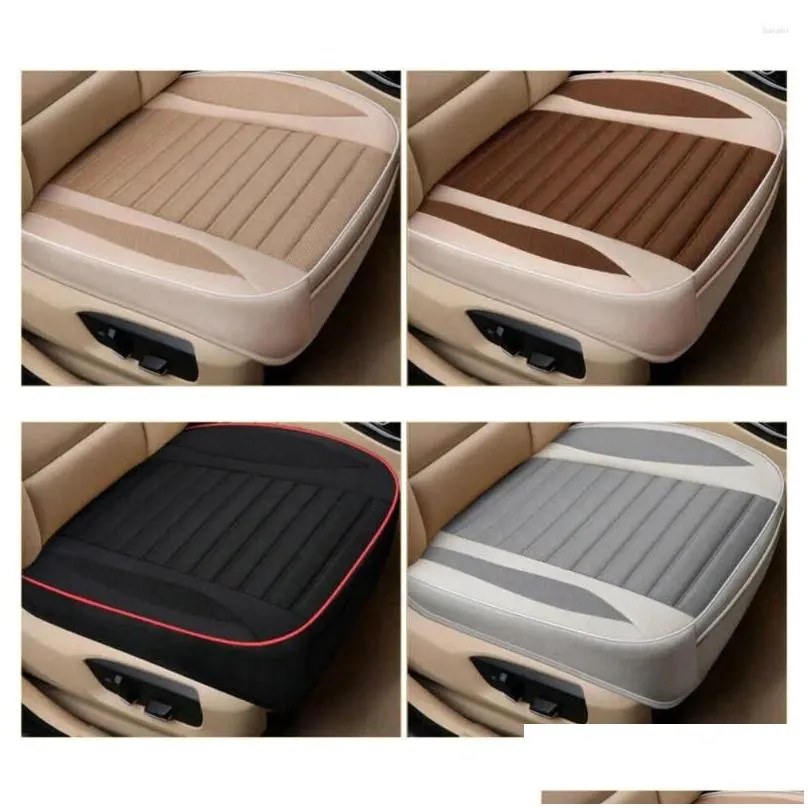 car seat covers cover flax cushion seasons universal breathable for most four-door sedan&suv ultra-luxury protection
