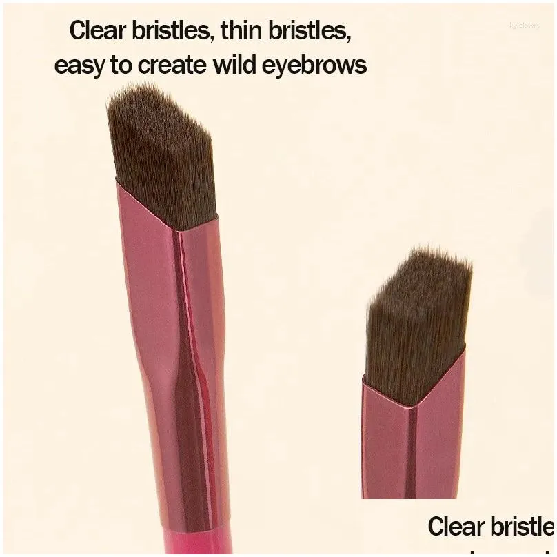 makeup brushes 1pc wild eyebrow brush multifunction simulated hair square stereoscopic painting hairline tool