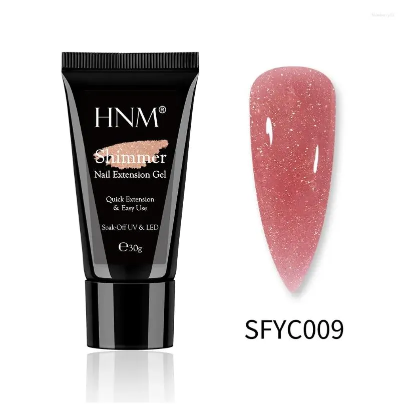 nail gel hnm 30g glossy shimmer extension jelly translucent soak off polish varnish primer uv led builder tips