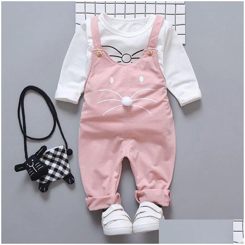 spring newborn baby girls clothes sets fashion suit t-shirt + pants suit baby girls outside wear sports suit clothing sets