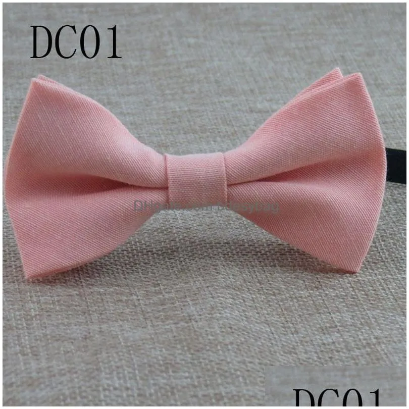 10*5cm Kids Baby Bow Ties Supplies Headdress Adjustable Children Solid Color Party Bowtie Fashion Accessories