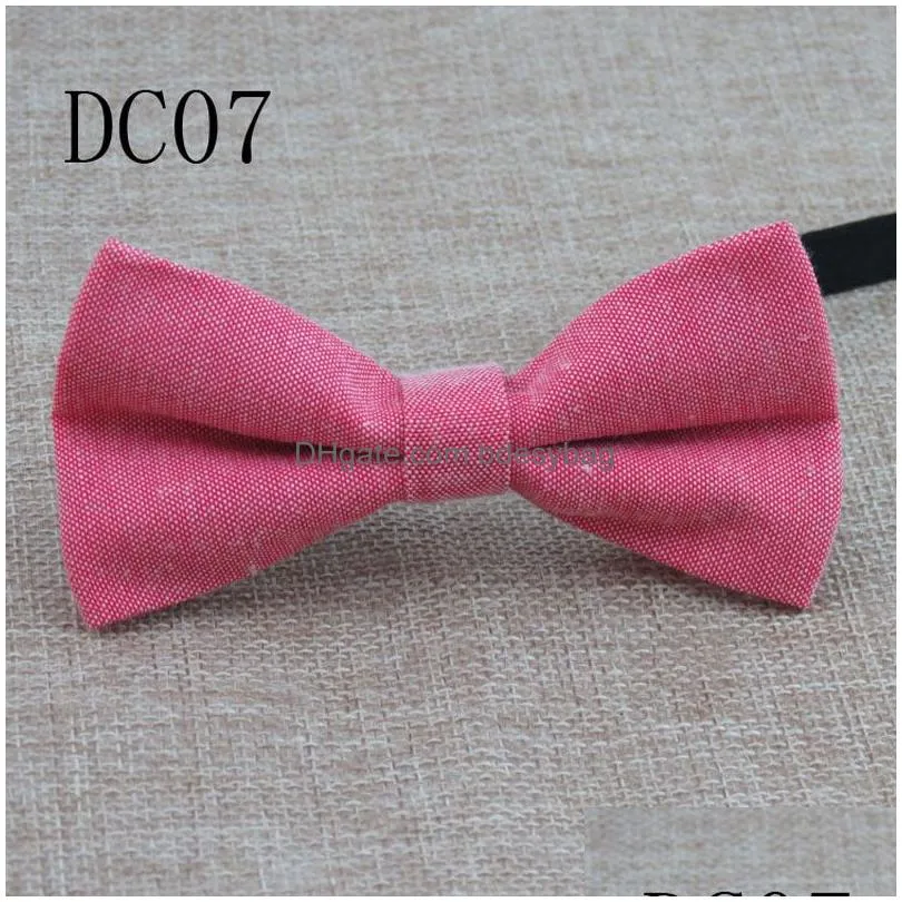 10*5cm Kids Baby Bow Ties Supplies Headdress Adjustable Children Solid Color Party Bowtie Fashion Accessories