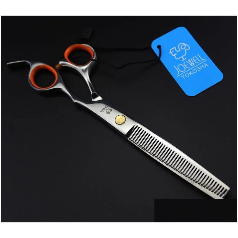 top quality joewell hair scissors 6.5/7.0 inch thinning stainless steel cutting barber professional scissors