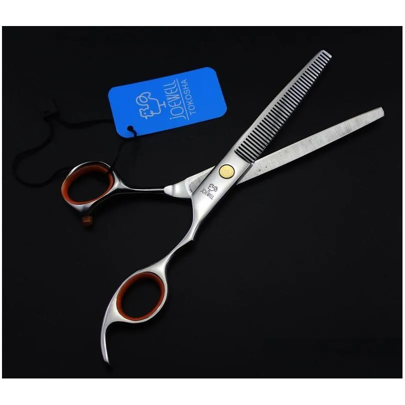 top quality joewell hair scissors 6.5/7.0 inch thinning stainless steel cutting barber professional scissors