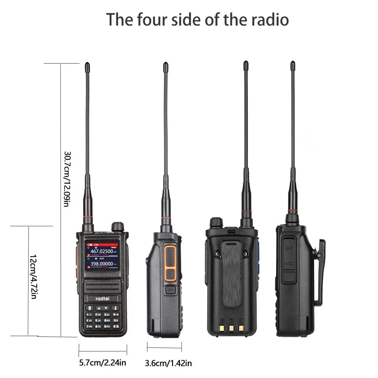 other sporting goods radtel rt470x multibands ham walkietalkies 256ch air band two way radio station aviation noaa marine transceiver ptt ghjrt