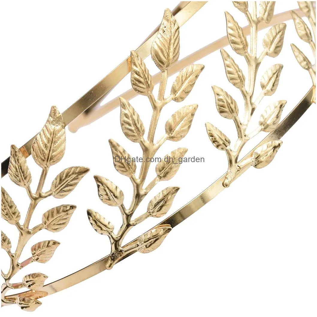 New Wedding Bridal Headbands Hairbands Golden Leaves Shape with Alloy Women`s Wild Hallow Hair Fahion Accessories