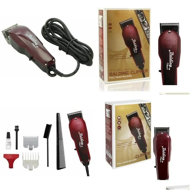 8110 blading clippers metal hairs clipper hair trimmers electric razor men steel head shaver red eu uk us plug