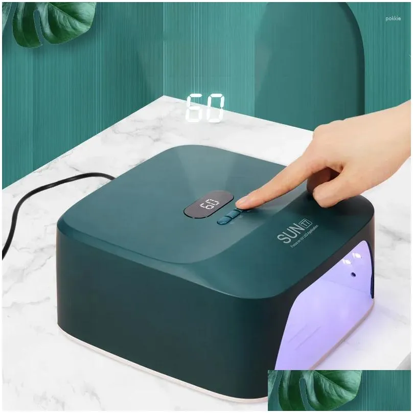 nail dryers 1pc dryer professional 48w uv portable led lamp gel manicure with 33pcs light nails polish curing &