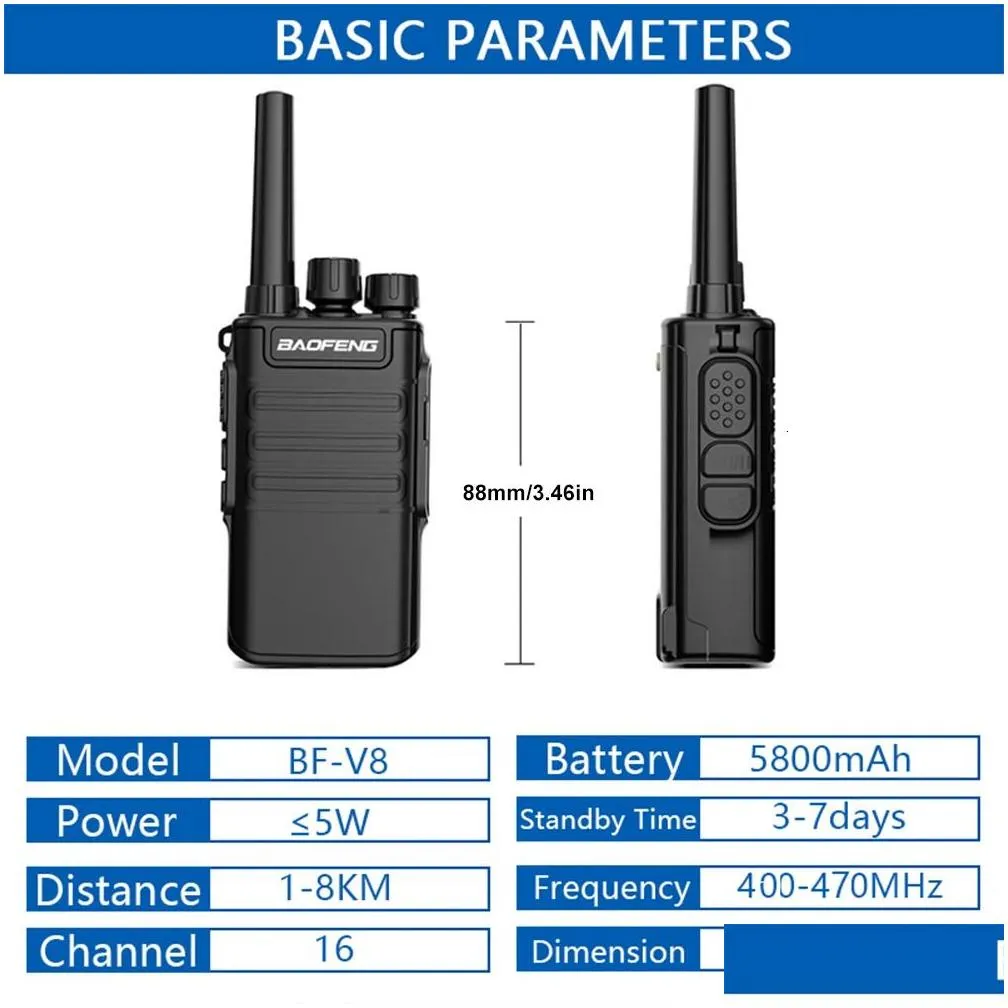 other sporting goods baofeng mini bfv8 walkietalkies two way ham cb radio portable outdoor hunting handheld uhf hf transceiver walkie talkie 18 km ghjrt