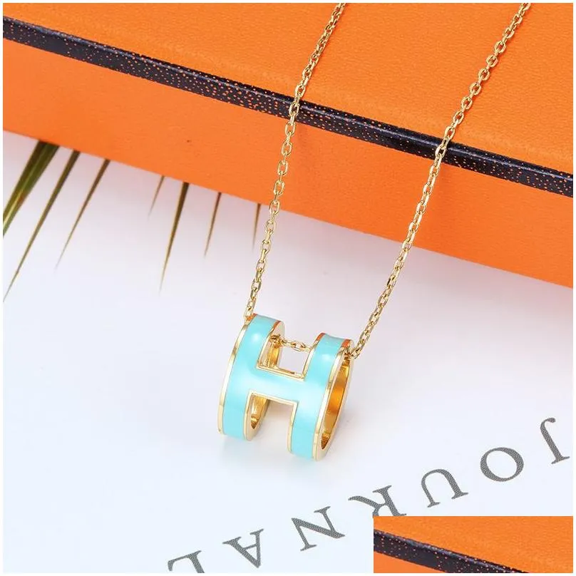 designer jewelry letter pendant necklaces fashion for womans hip hop jewelry titanium gold plate colorfast hypoallergenic party gift celtic luxury