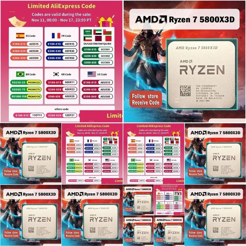 cpus ryzen 7 5800x3d r7 34 ghz 8 core 16 thread cpu processor zen3x3d ddr4 105w 7nm l3 96m 100000000651 soket am4 231120