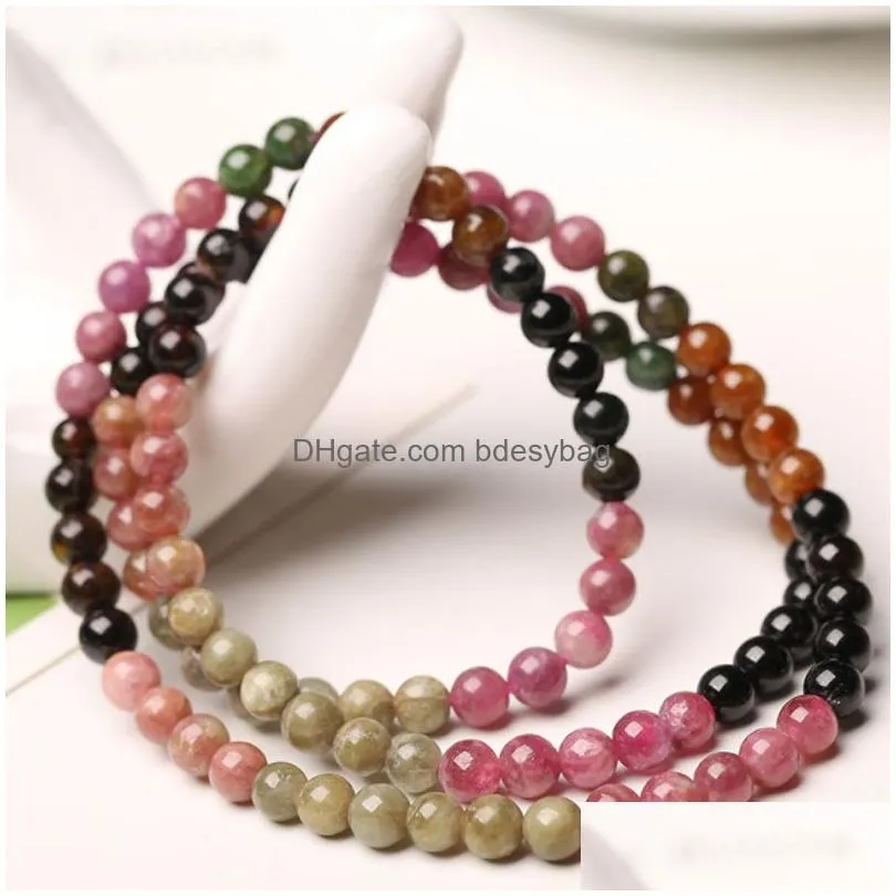 Colorful Natural Stone Handmade Strands Beaded Bracelets For Women Girl Lover Charm Yoga Party Club Fashion Jewelry