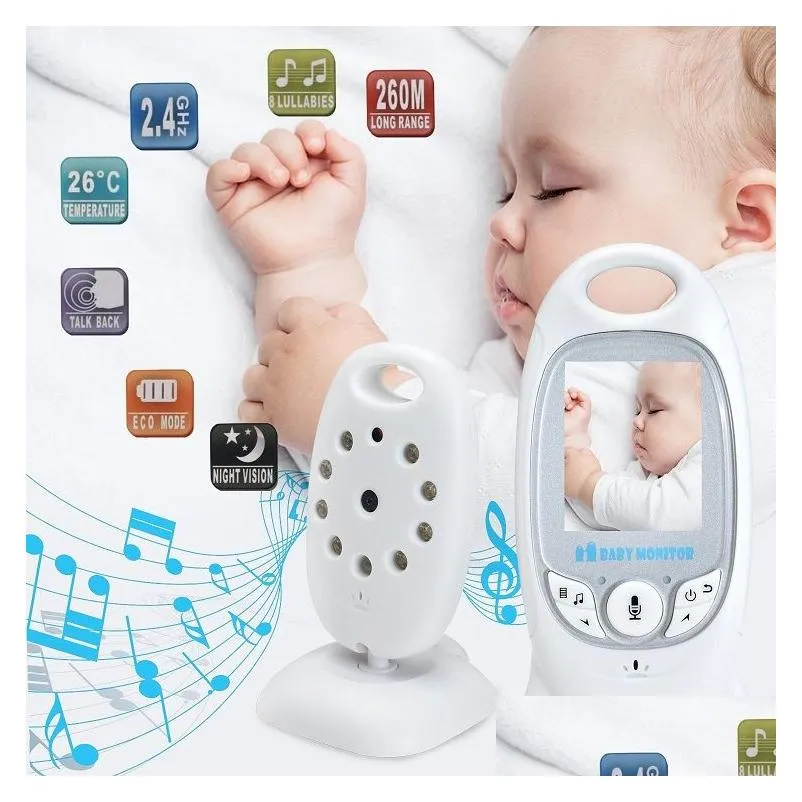 baby monitor 2.0 inch wireless colour lcd for children of high resolution for children nanny safety camera temperature monitoring at