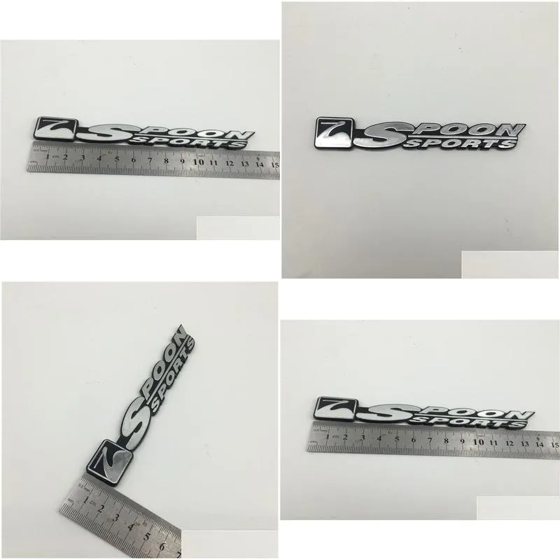 customized products spoon sports emblem badge sticker jdm decal for honda civic fit jade9648811