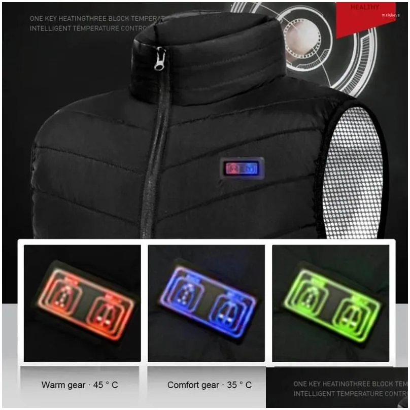 motorcycle apparel 13 places areas heated vest warm usb winter jacket washable electric oversized 5xl for outdoor hunting