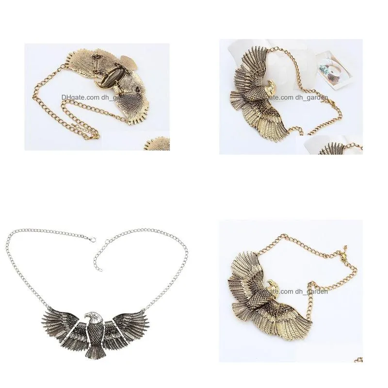European Style Fashion The  Expanded Its Wings Choker Bib Necklace