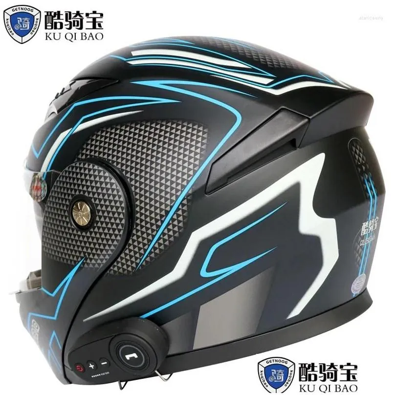 motorcycle helmets men` full face bluetooth longer endurance anti-fog waterproof dual lens cool sports dot approved