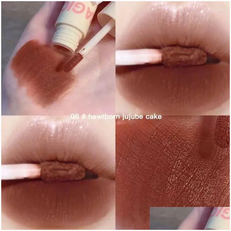 lip gloss mousse mud liquid lipstick matte glaze long lasting velvet nude red smooth lips cosmetic korean makeup
