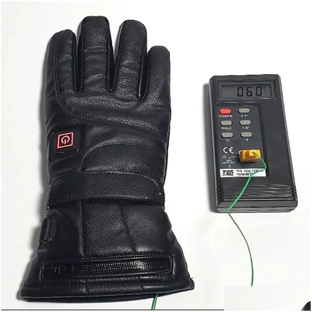 other sporting goods electric heated gloves heat winter sport usb rechargeable battery powered for men skiing motorcycle riding 231114