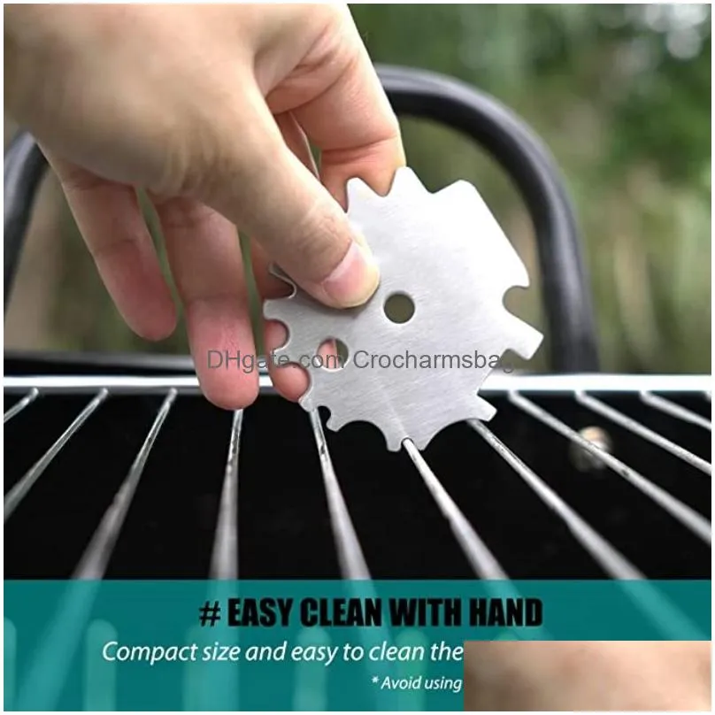 Bbq Tools & Accessories 1Pc Bbq Grill Scraper The Perfect Stocking Stuffer For Griddle Cleaning Cam Accessories - Dishwasher Safe Bris Dhnta