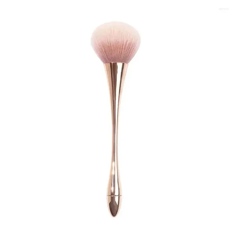 makeup brushes nail dust clean brush blusher loose powder soft art long handle gel polish cleaning