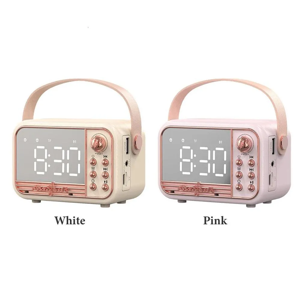 computer s ers hifi wireless portable retro compatible s er alarm clock aux stereo usb loud home decor aesthetic gift 231206