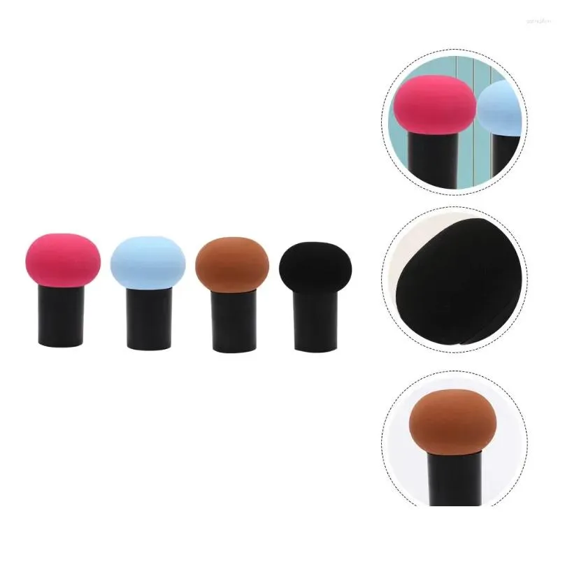 makeup sponges 4pcs creative mushroom shaped puffs powder puff beauty