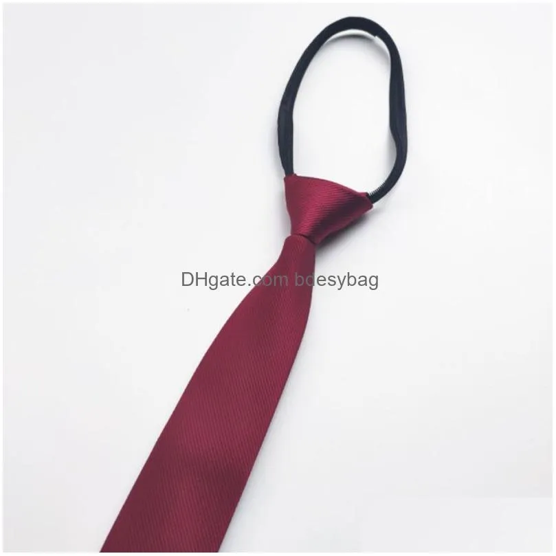 6*48cm Solid Color Neck Ties For Men Students School Business Hotel Bank Office Necktie Party Club Accessories