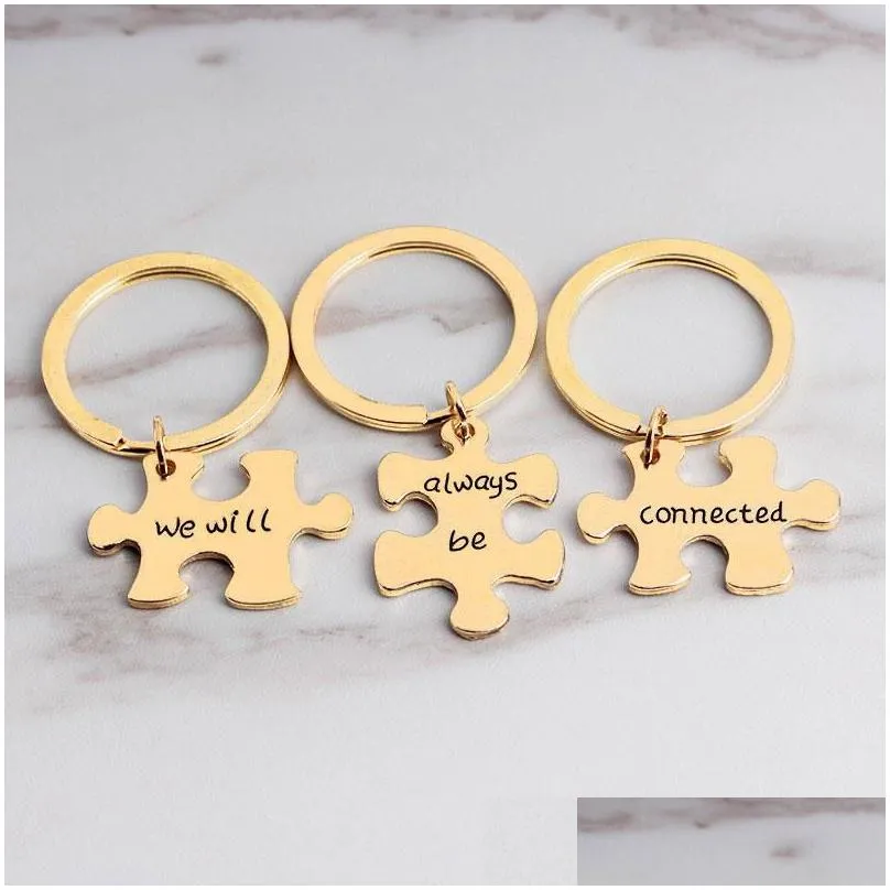 we will always be connected keychain long distance friendship key rings gift best friend statement jewelry fashion accessories