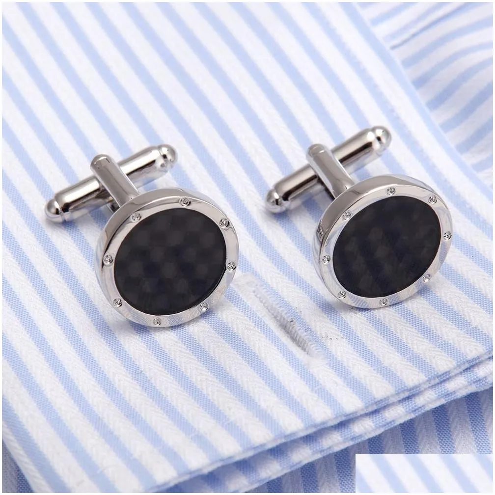 cuff links hawson classic enamel cufflinks for men`s gold fashion jewelry box gift boy with box cufflinks for mens luxury 230419