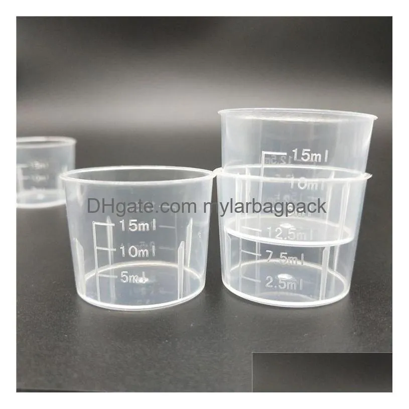 measuring cup 15ml transparent plastic small liquid measuring cup kitchen cooking tool free shipping wholesale #0043