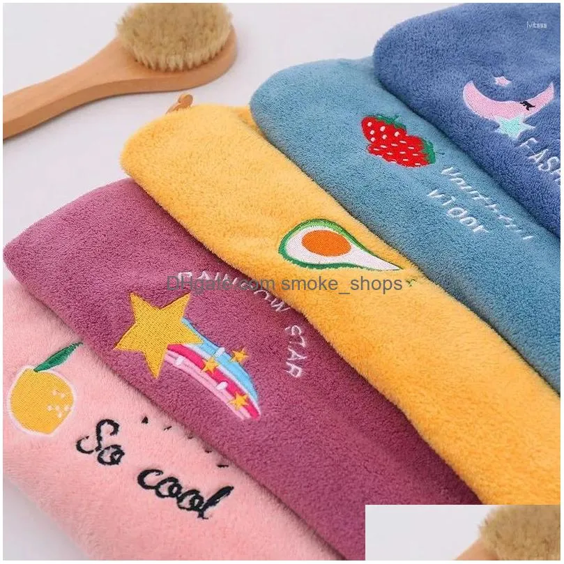 towel women girls magic microfiber shower cap bath hats for dry hair quick drying soft lady turban head