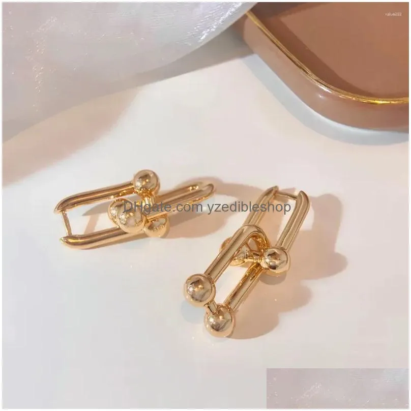 dangle earrings pure 925 sterling silver jewelry for women drop chain luxury party fine costume gold color