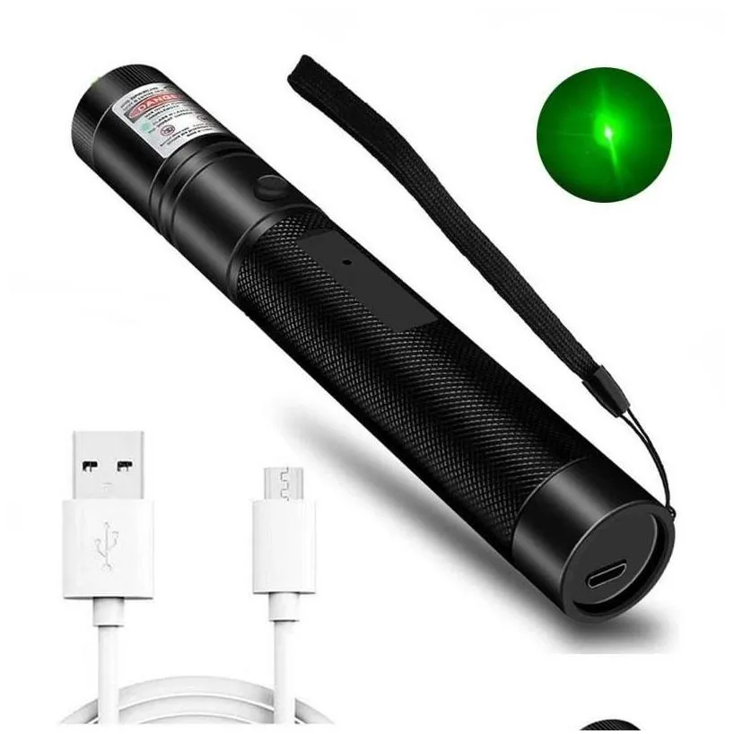 wholesale laser pointer wholesale high power green 5mw 532nm usb rechargeable visible beam light military burning red lasers pen cat toy lazer