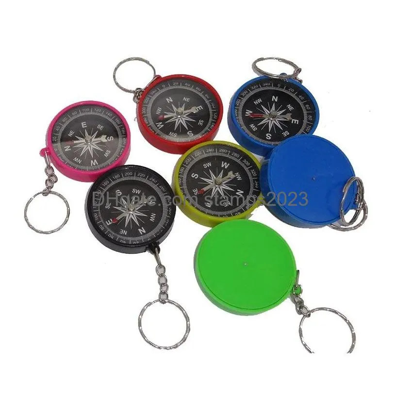 camping plastic compass party favor hiking navigation premium outdoor sports hiking pointer pointing guider keychain