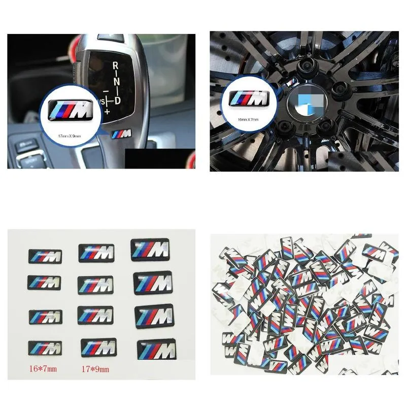 100pcs tec sport wheel badge 3d emblem sticker decals logo for bmw m series m1 m3 m5 m6 x1 x3 x5 x6 e34 e36 e6 car styling stickers