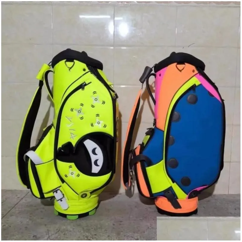 cart bags for male 6-hole waterproof golf bags golf bag mens golf standard bag waterproof frosted pu club bag golf bag contact us to view pictures with